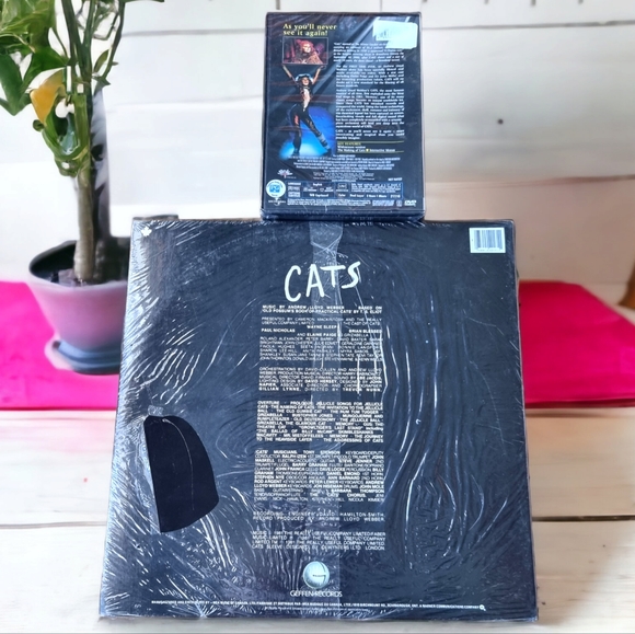 CATS The Musical Bundle~2 Vinyl Records Commemorative Edition DVD New - Picture 2 of 6